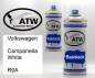 Preview: Volkswagen, Campanella White, R9A: 400ml Sprühdose + 400ml Klarlack - Set, von ATW Autoteile West.